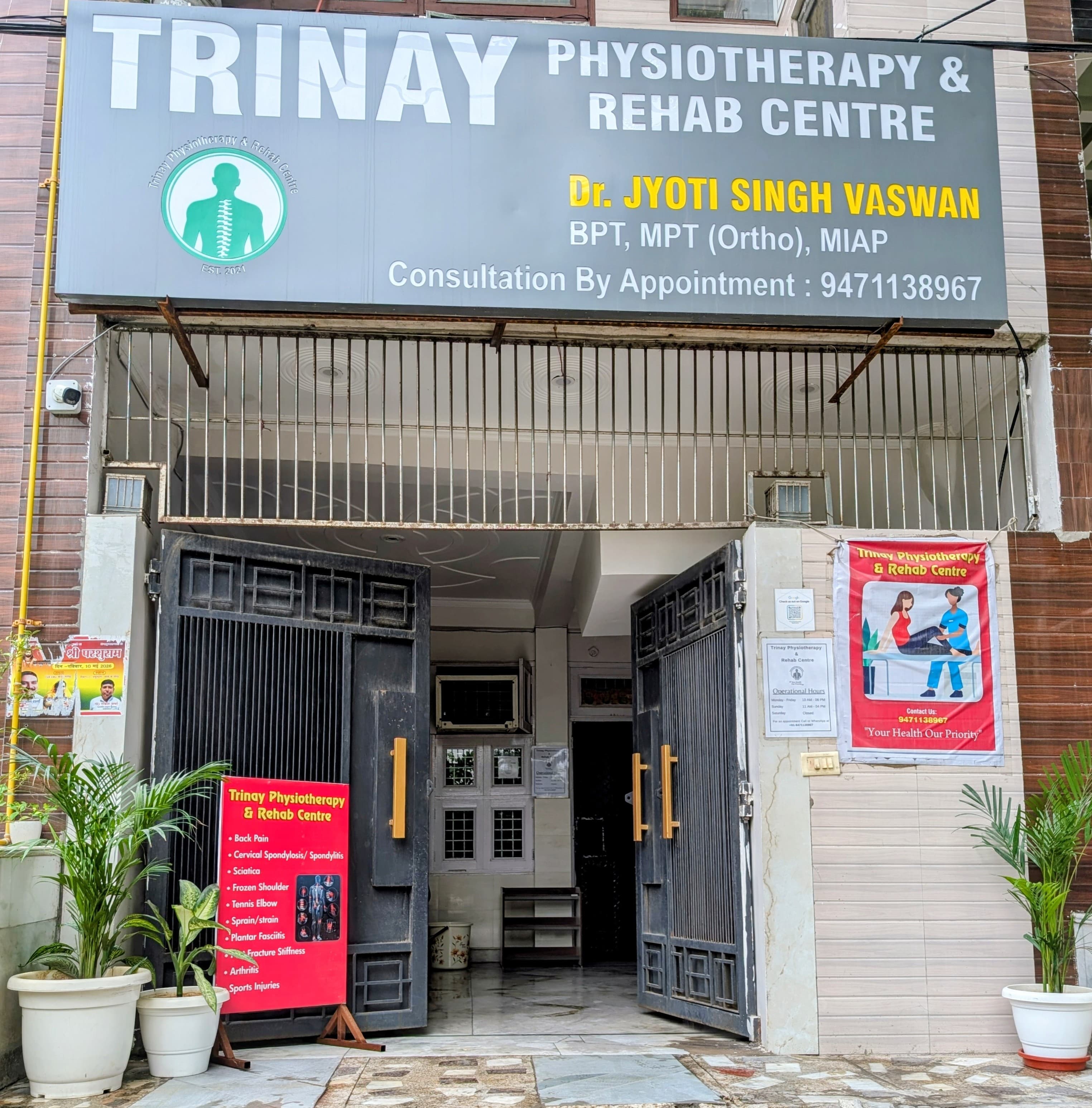 Daytime entrance of Trinay Physiotherapy and Rehab Centre