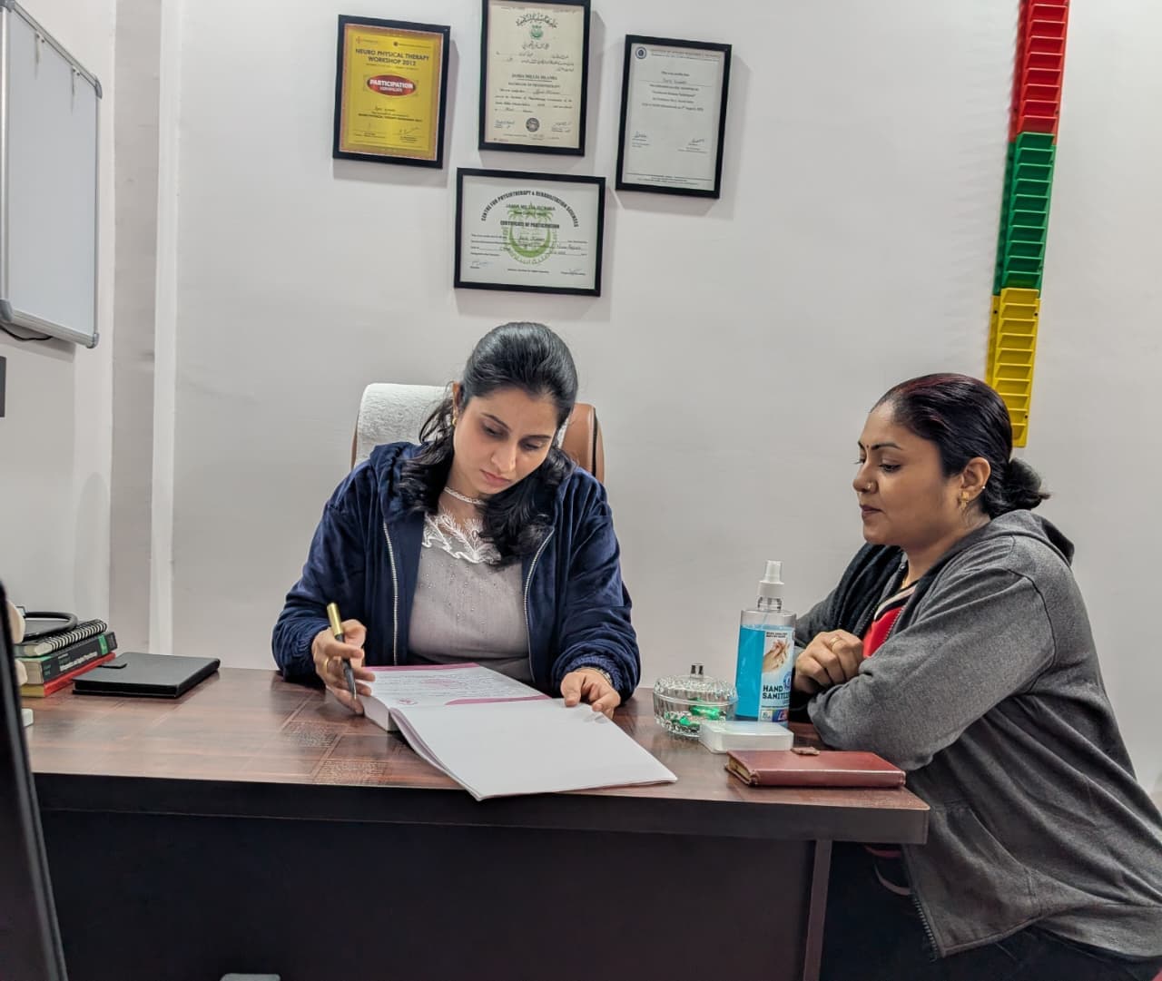 Doctor consulting a patient in the clinic